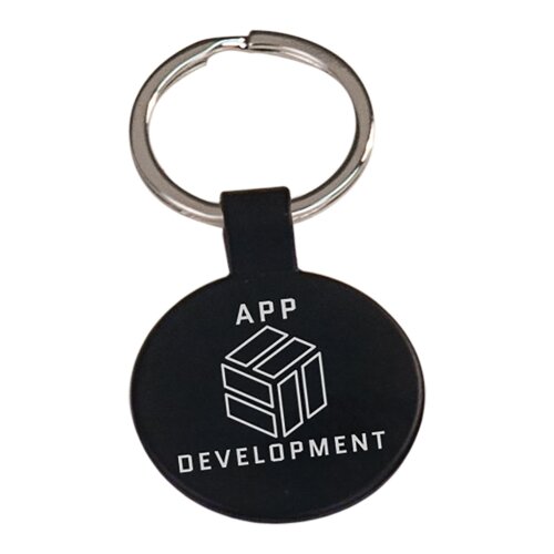 Personalized Round Metal Keychain Thumbnail