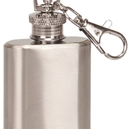 Personalized 1 oz. Stainless Steel Flask Keychain Thumbnail