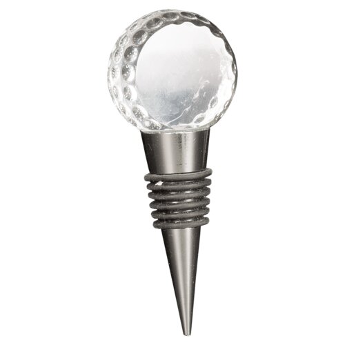 Personalized 4" Crystal Golf Ball Wine Stopper Thumbnail