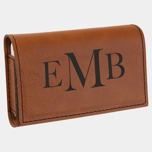 Personalized Rawhide Laserable Leatherette Pill Box with Separate Adjustable Containers Thumbnail