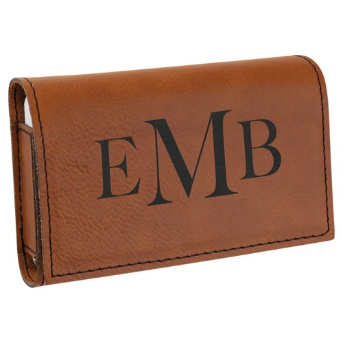 Personalized Rawhide Laserable Leatherette Pill Box with Separate Adjustable Containers Thumbnail
