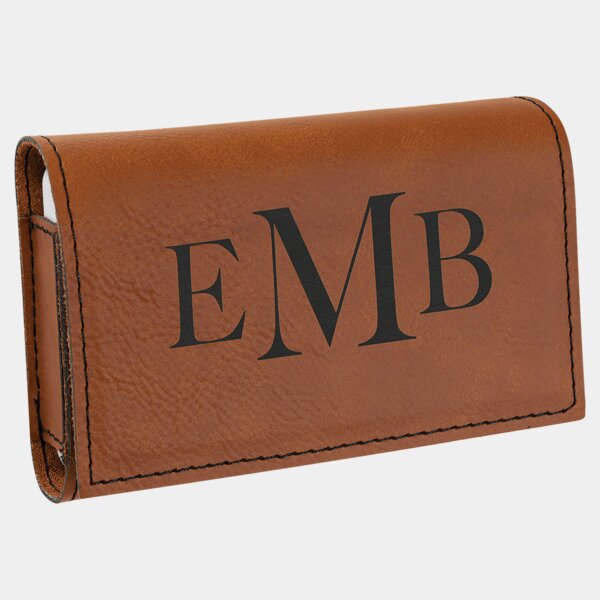 Personalized Rawhide Laserable Leatherette Pill Box with Separate Adjustable Containers Thumbnail