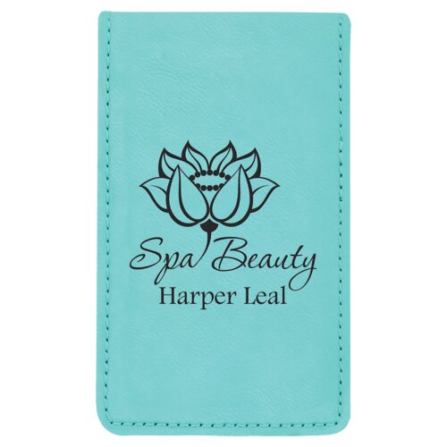 Personalized 7-Piece Teal Laserable Leatherette Manicure Gift Set Thumbnail