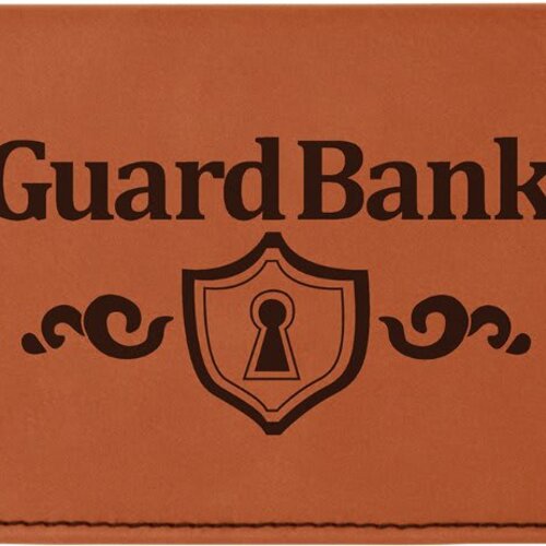 Personalized 6 3/4" x 3 1/2" Rawhide Laserable Leatherette Checkbook Cover Thumbnail
