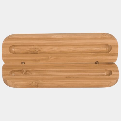 Personalized 6 3/4" x 2 1/8" Bamboo Pen Case (Case only, pen not included) Thumbnail