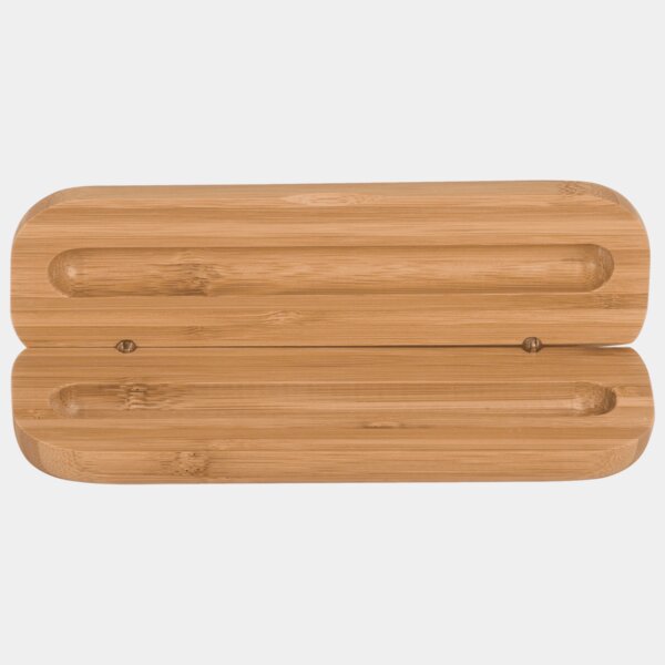 Personalized 6 3/4" x 2 1/8" Bamboo Pen Case (Case only, pen not included) Thumbnail