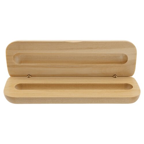 Personalized 6 3/4" x 2 1/8" Maple Pen Case (Case Only, pen not included) Thumbnail
