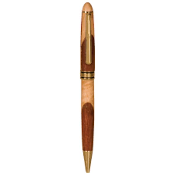 Personalized Wide Maple/Rosewood Pen Thumbnail