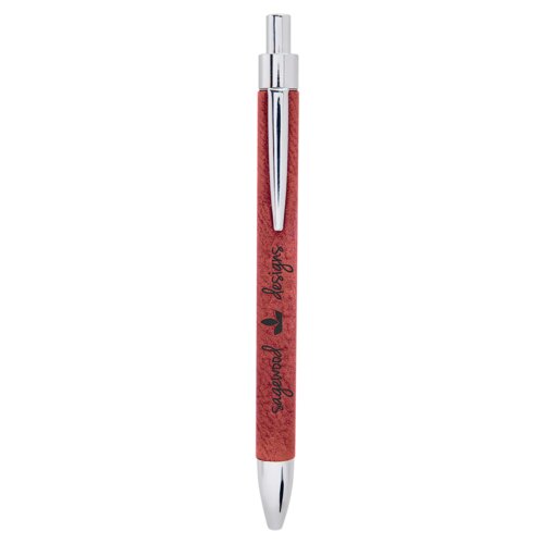 Personalized Rose Laserable Leatherette Pen Thumbnail