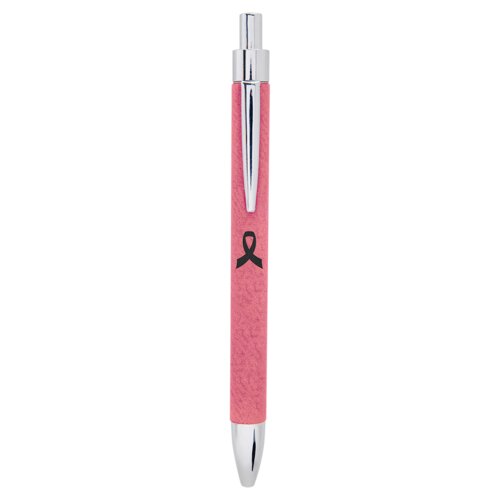 Personalized Pink Laserable Leatherette Pen Thumbnail