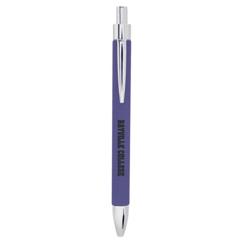 Personalized Purple Laserable Leatherette Pen Thumbnail