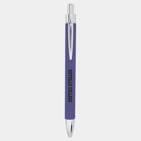 Personalized Purple Laserable Leatherette Pen Thumbnail
