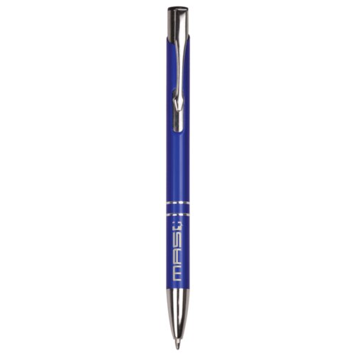 Personalized Blue with Silver Trim Laserable Pen Thumbnail