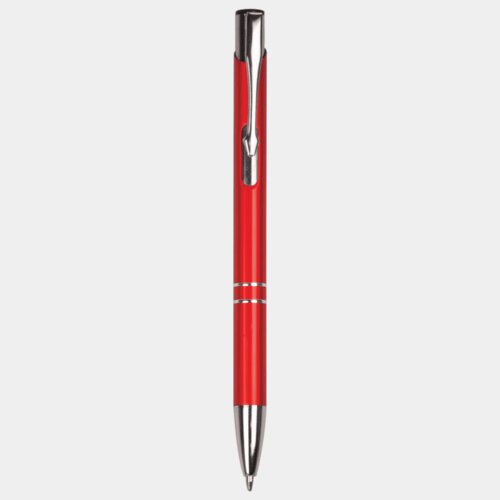 Personalized Red with Silver Trim Laserable Pen Thumbnail