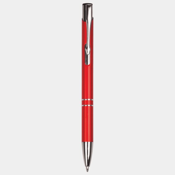 Personalized Red with Silver Trim Laserable Pen Thumbnail