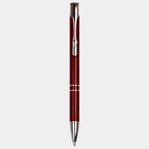 Personalized Burgundy with Silver Trim Laserable Pen Thumbnail