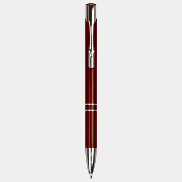 Personalized Burgundy with Silver Trim Laserable Pen Thumbnail