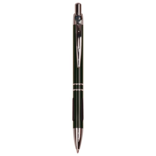 Personalized Black with Silver Trim Laserable Pen with Gripper Thumbnail