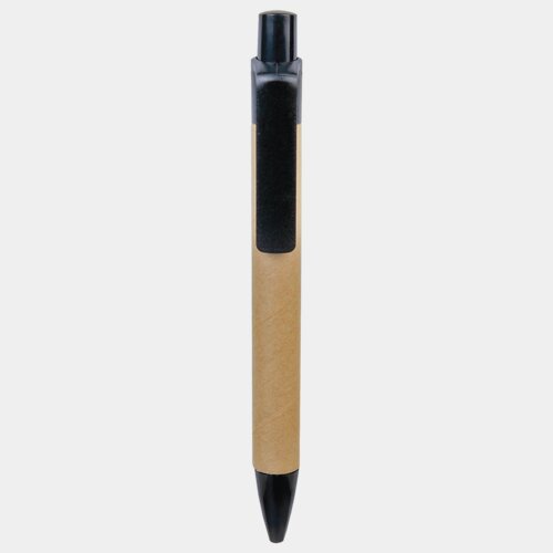 Personalized Recycled Paper Pen with Black Trim Thumbnail
