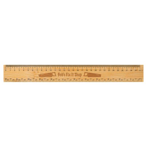 Personalized 12" Bamboo Ruler Thumbnail