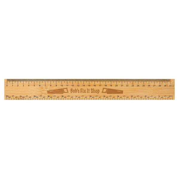 Personalized 12" Bamboo Ruler Thumbnail