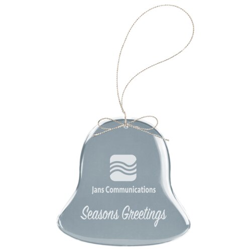 Personalized 2 3/4" Crystal Bell Ornament Thumbnail
