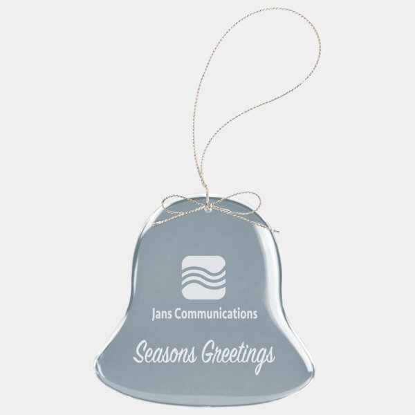 Personalized 2 3/4" Crystal Bell Ornament Thumbnail