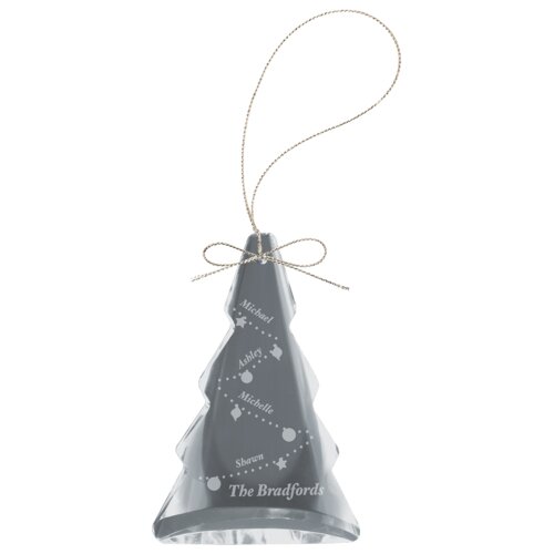 Personalized 3" Crystal Tree Ornament Thumbnail