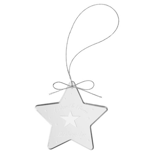 Personalized 3" Crystal Star Ornament Thumbnail