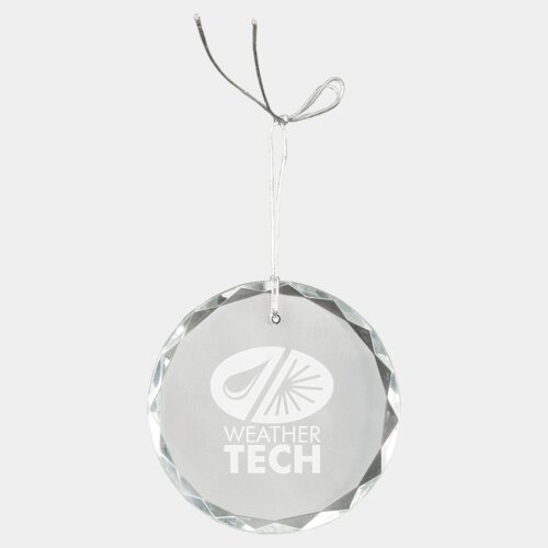 Personalized 3" Crystal Round Faceted Ornament Thumbnail