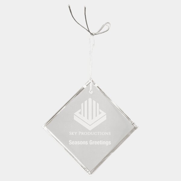 Personalized 3" Crystal Diamond Ornament Thumbnail