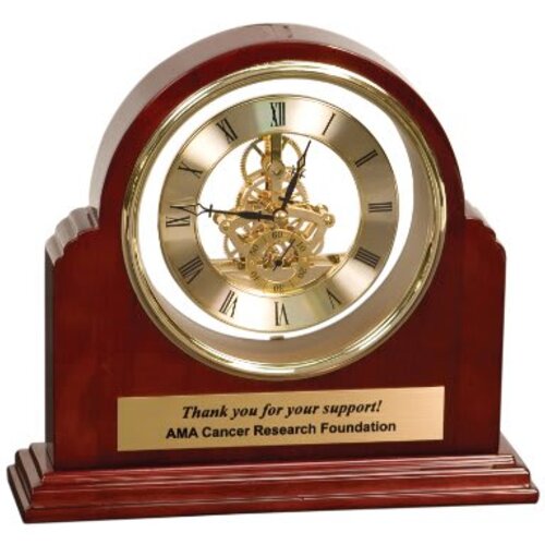 Personalized 9 1/4" x 9" Grand Piano Step-Arch Clock Thumbnail