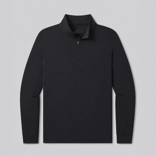 UNRL Ultra Lightweight Quarter Zip - Black Thumbnail