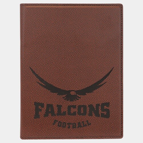 7" x 9" Football Laserable Leatherette Portfolio with Notepad Thumbnail