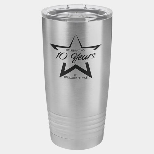 Stainless Steel 20 oz. Polar Camel Ringneck Tumbler with Standard Lid Thumbnail