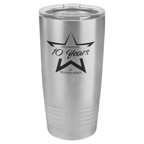 Stainless Steel 20 oz. Polar Camel Ringneck Tumbler with Standard Lid Thumbnail