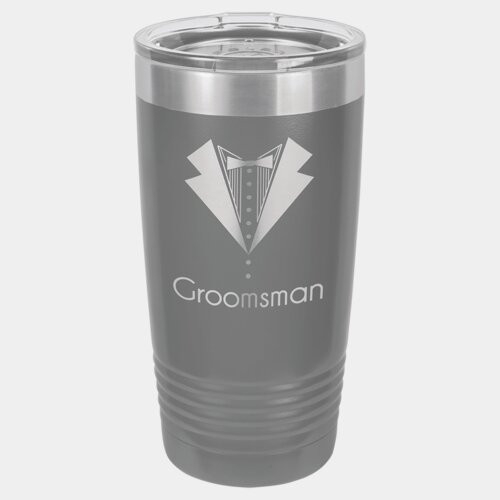 Dark Gray 20 oz. Polar Camel Ringneck Tumbler with Standard Lid Thumbnail