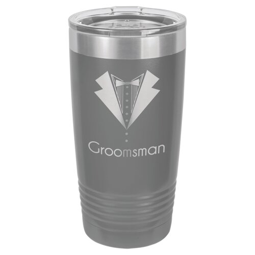 Dark Gray 20 oz. Polar Camel Ringneck Tumbler with Standard Lid Thumbnail