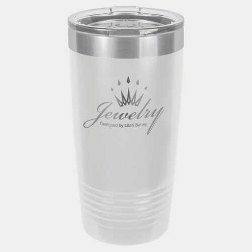 White 20 oz. Polar Camel Ringneck Tumbler with Standard Lid Thumbnail