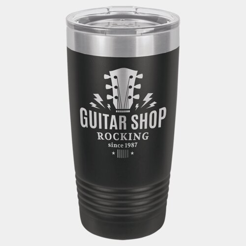 Black 20 oz. Polar Camel Ringneck Tumbler with Standard Lid Thumbnail
