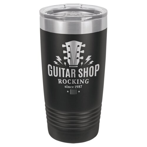 Black 20 oz. Polar Camel Ringneck Tumbler with Standard Lid Thumbnail