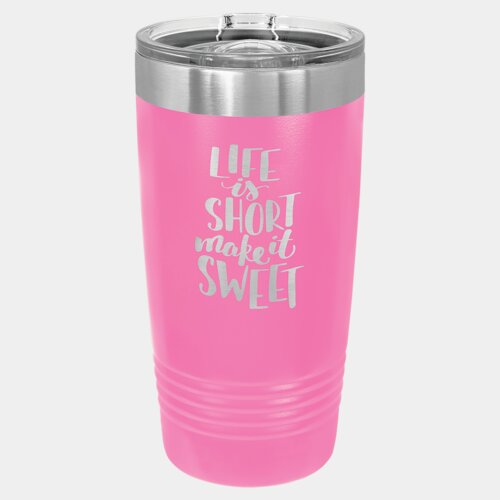 Pink 20 oz. Polar Camel Ringneck Tumbler with Slider Lid Thumbnail