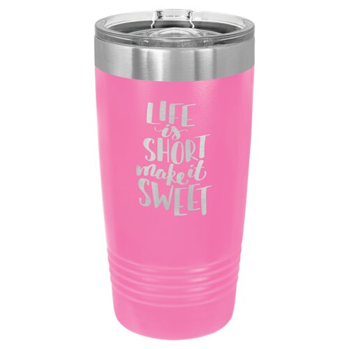 Pink 20 oz. Polar Camel Ringneck Tumbler with Slider Lid Thumbnail
