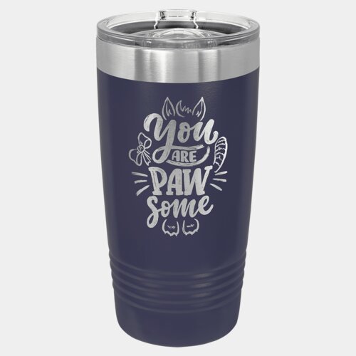 Navy Blue 20 oz. Polar Camel Ringneck Tumbler with Slider Lid Thumbnail