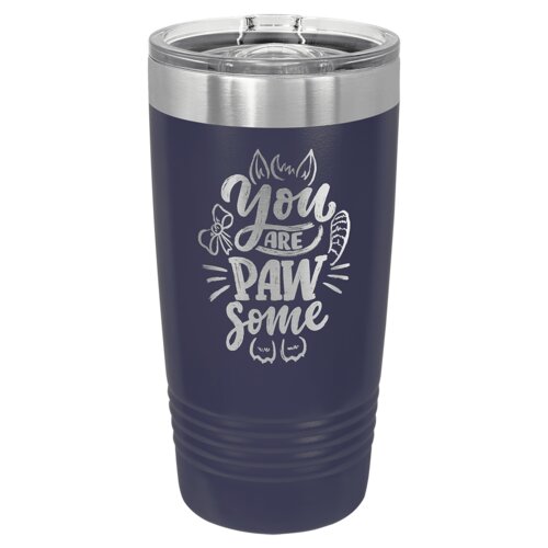Navy Blue 20 oz. Polar Camel Ringneck Tumbler with Slider Lid Thumbnail
