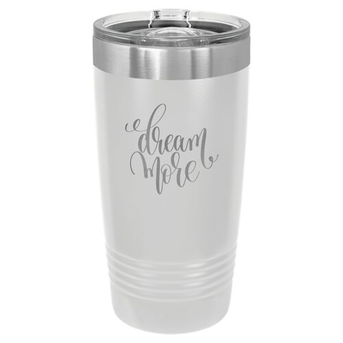 White 20 oz. Polar Camel Ringneck Tumbler with Slider Lid Thumbnail