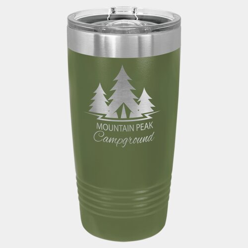 Olive Green 20 oz. Polar Camel Ringneck Tumbler with Slider Lid Thumbnail