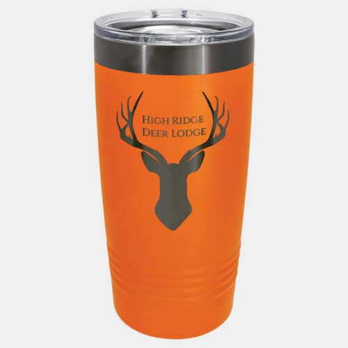 Orange/Ghost Black 20 oz. Polar Camel ION-Plated Ringneck Tumbler w/Slider Lid Thumbnail