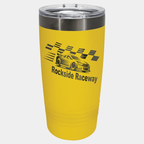 Yellow/Ghost Black 20 oz. Polar Camel ION-Plated Ringneck Tumbler w/Slider Lid Thumbnail