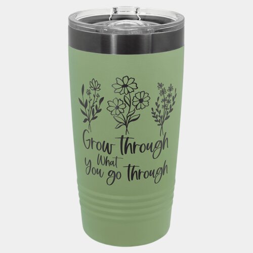Summer Sage/Ghost Black 20 oz. Polar Camel ION-Plated Ringneck Tumbler w/Slider Thumbnail